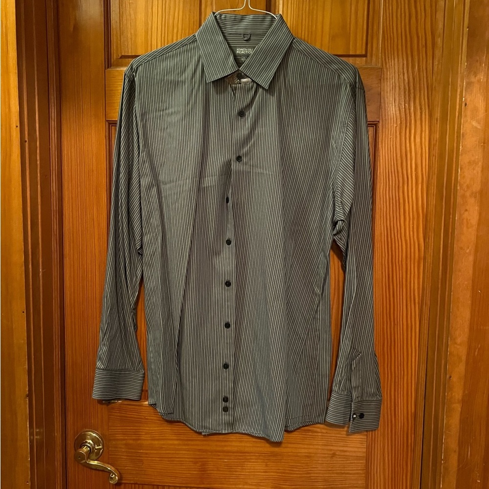 Kenneth Cole mens button down dress shirt size large